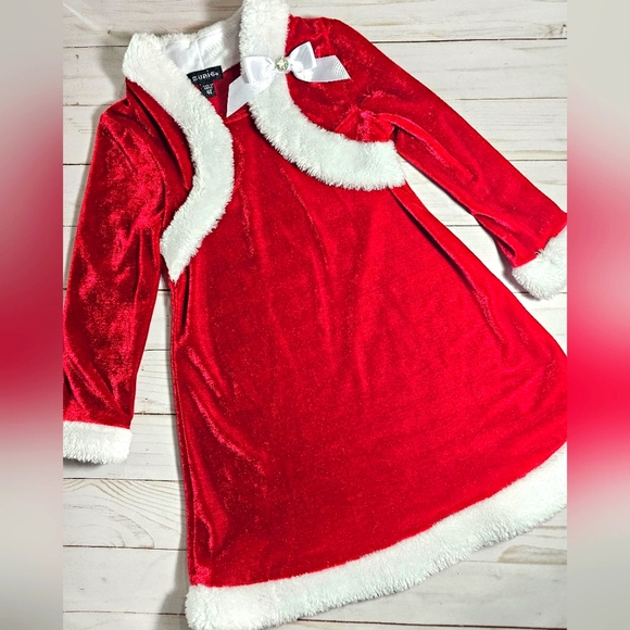 Girl's 4yrs old Christmas Santa Clause 🤶 🧑‍🎄 Dress - Picture 1 of 3